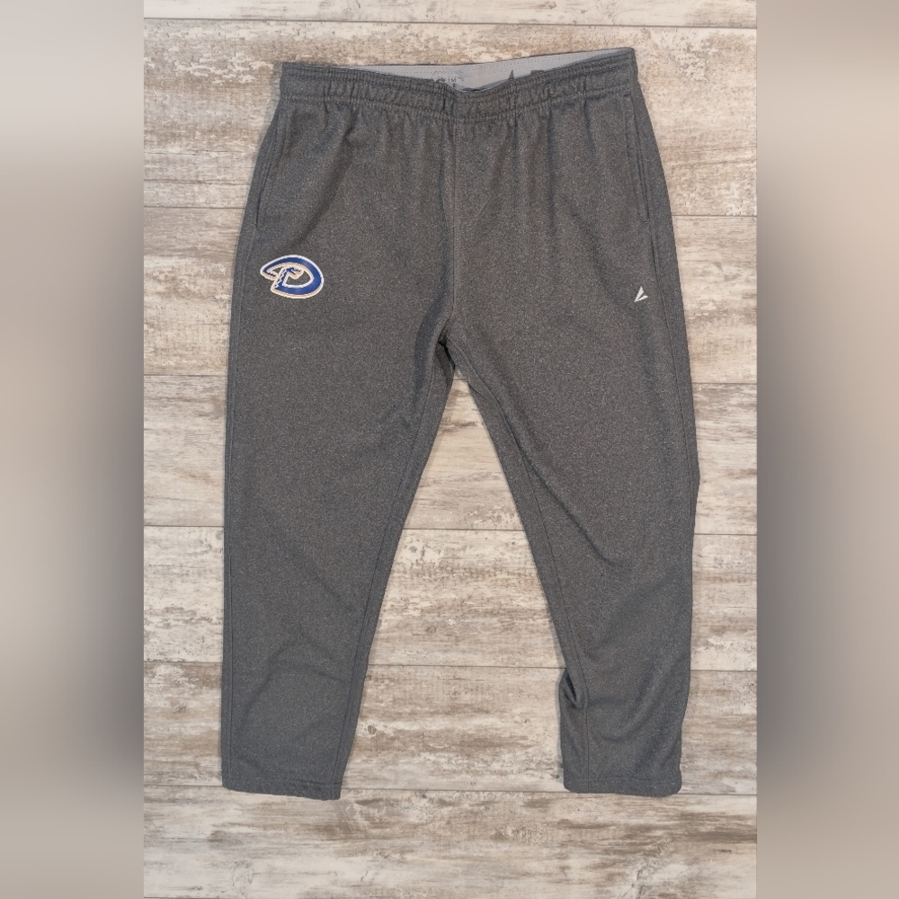 Sports Gray Performance Track Pants with Team Patch